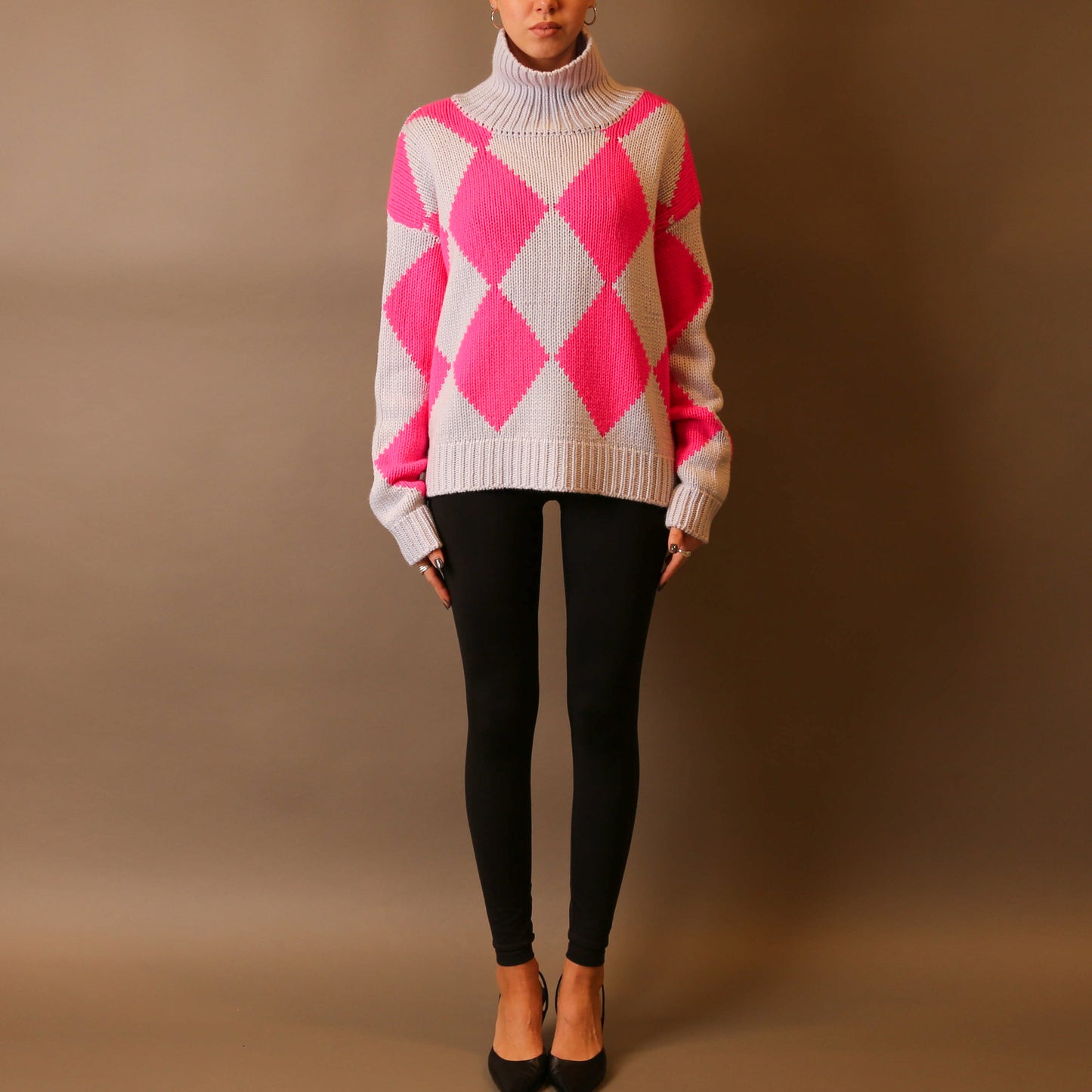GABRIELLE DIAMOND SWEATER OS