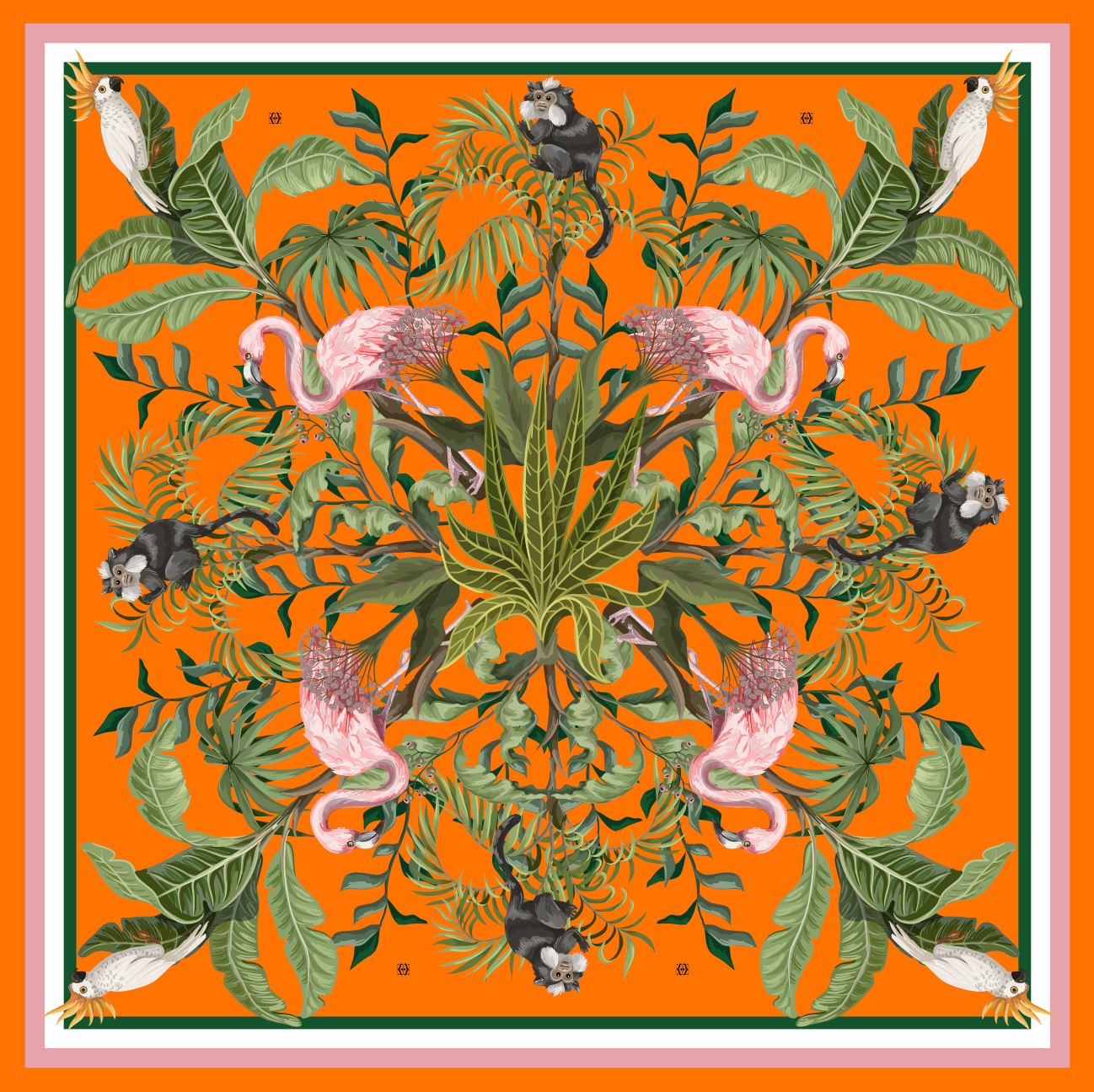 JUNGLE ANIMALS SILK TUNIC