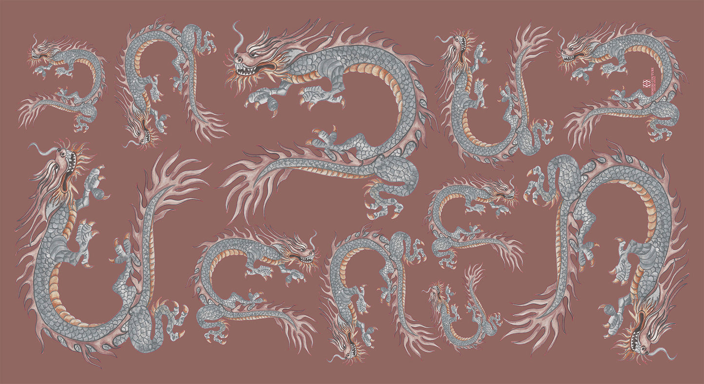 DRAGON CASHMERE SCARF