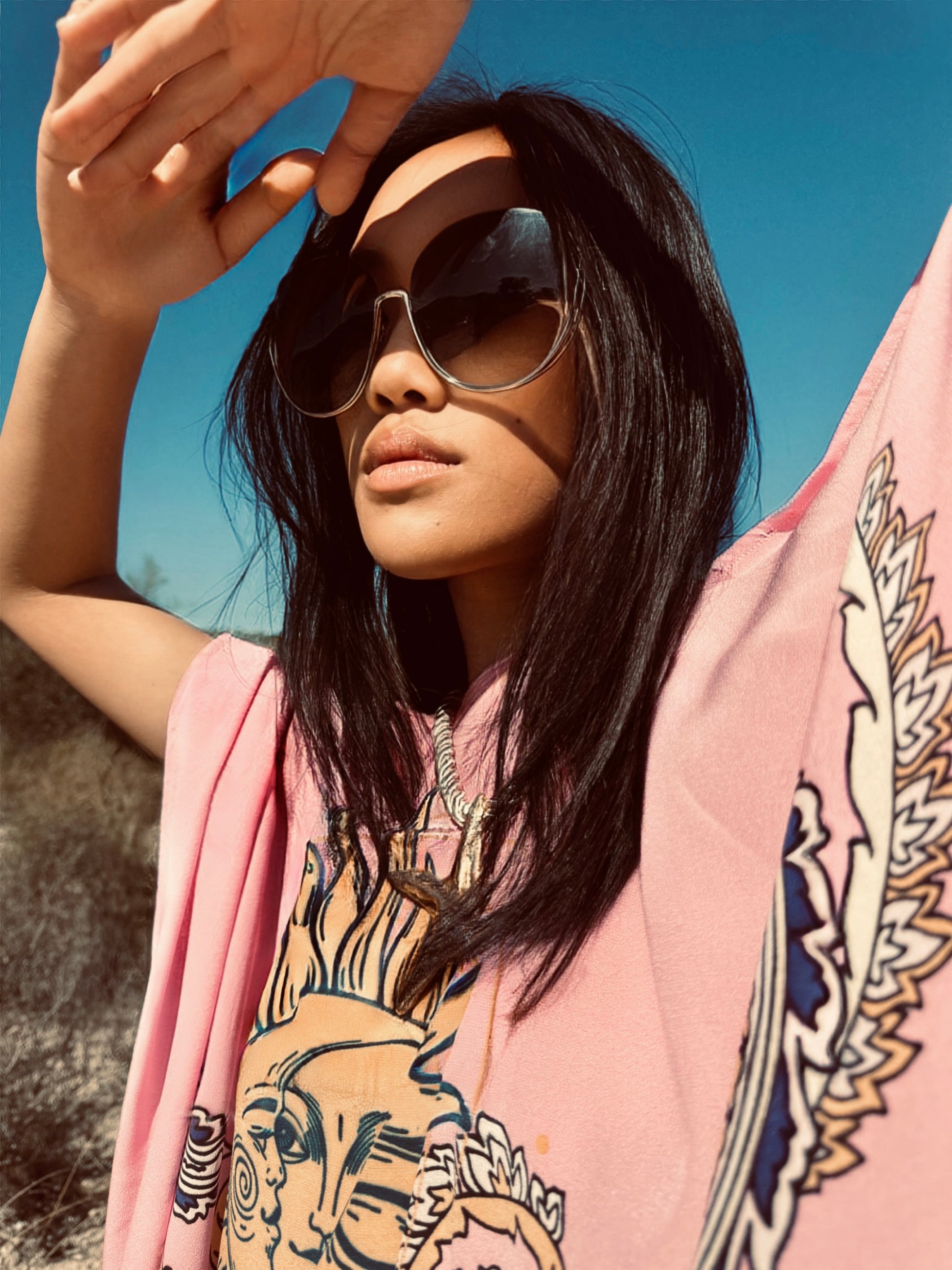 SUN GLOW SILK TUNIC