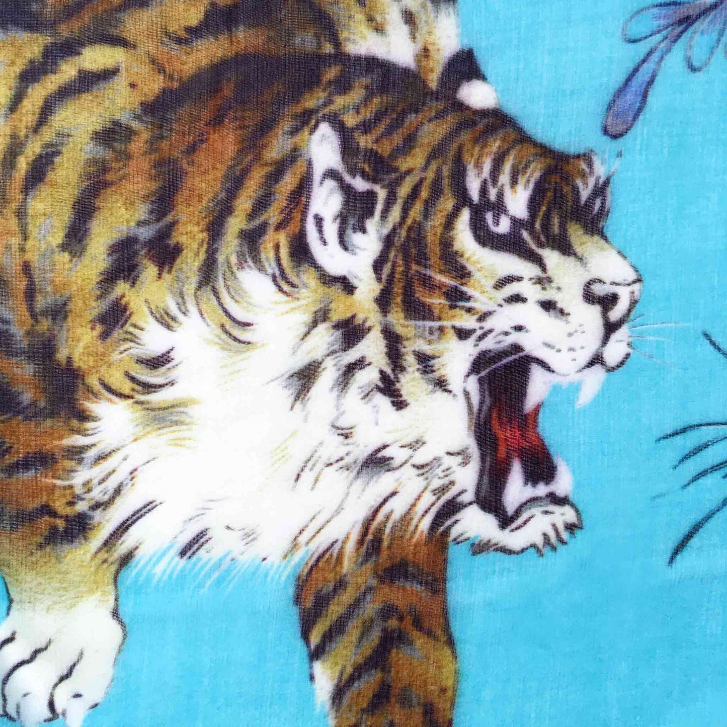 TIGER & JUNGLE CASHMERE SCARF - cyne