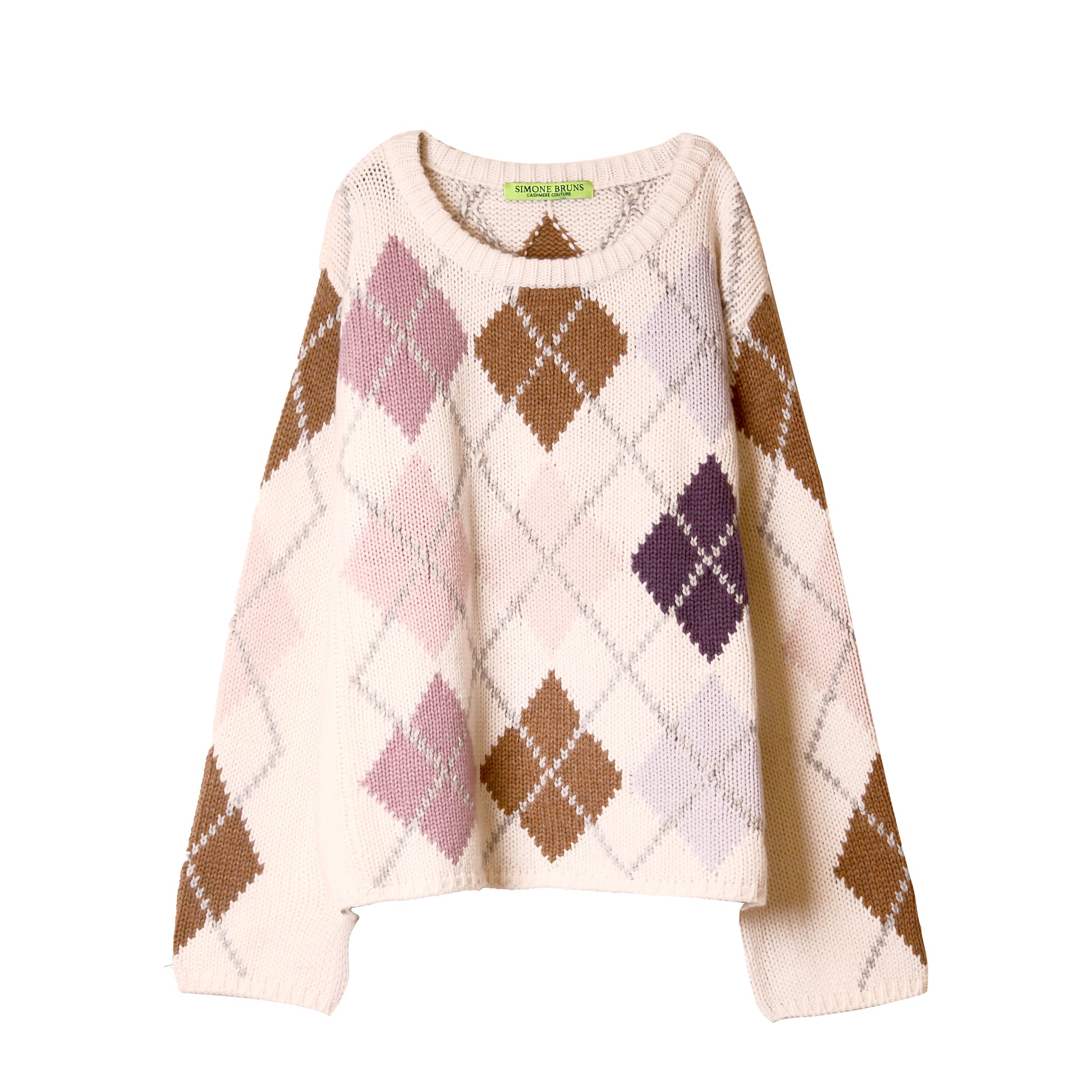 COOL ISCHGL EXTRA DIAMOND SWEATER - CHALK/POWDER
