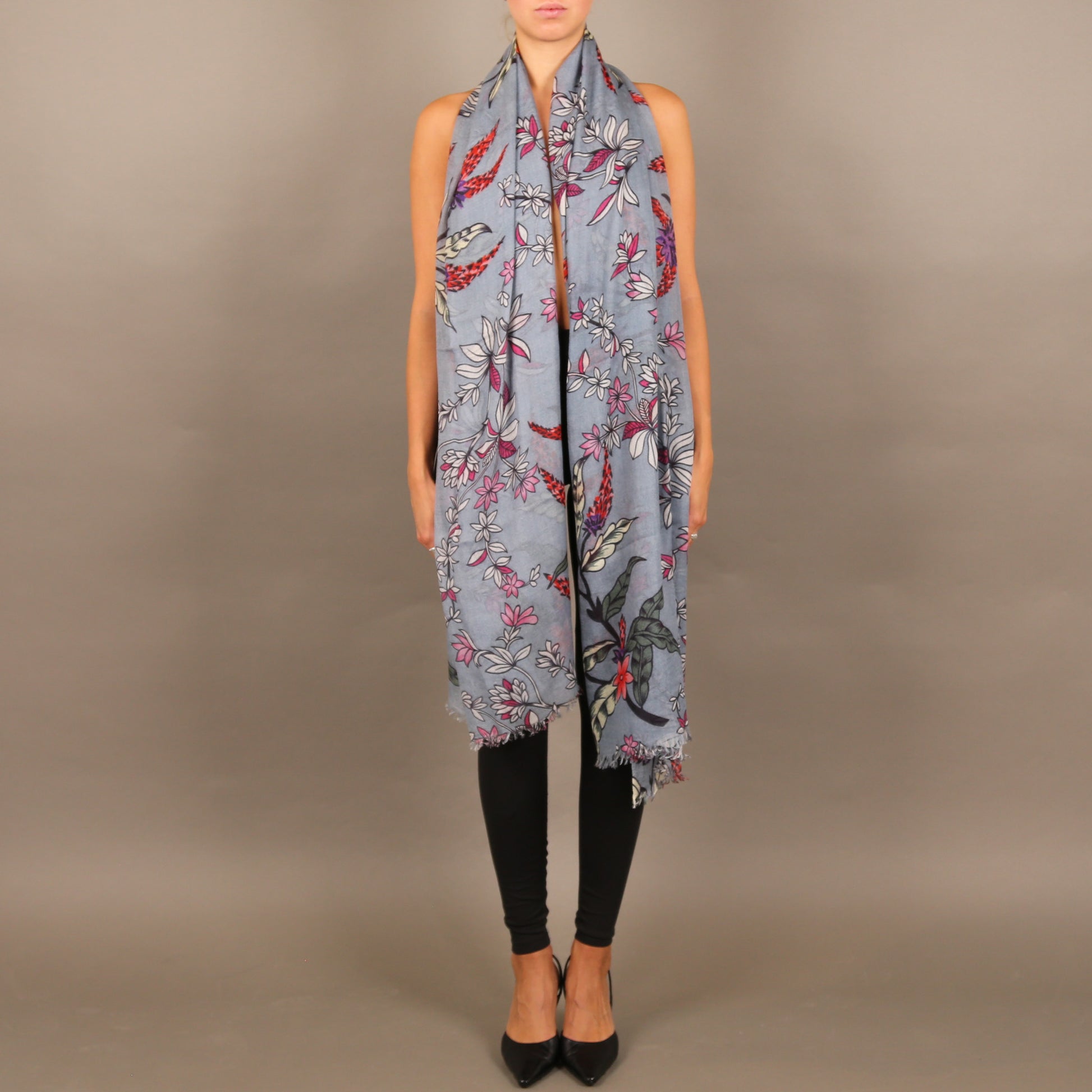 MORNING GLORY CASHMERE SCARF