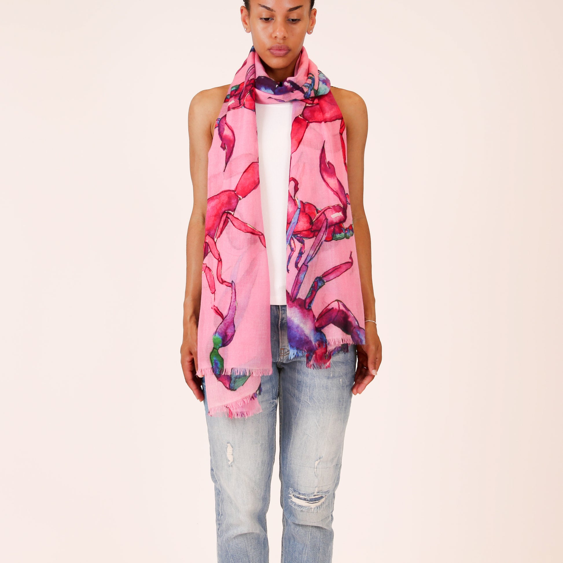 SCORPION CASHMERE SCARF