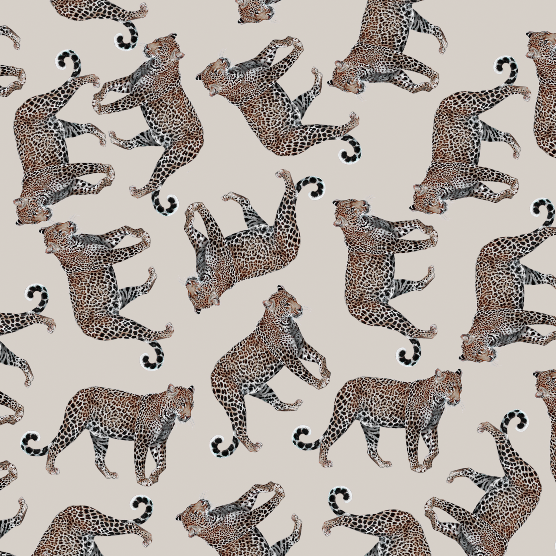 LEOPARD NATURAL MINI NECK TIE