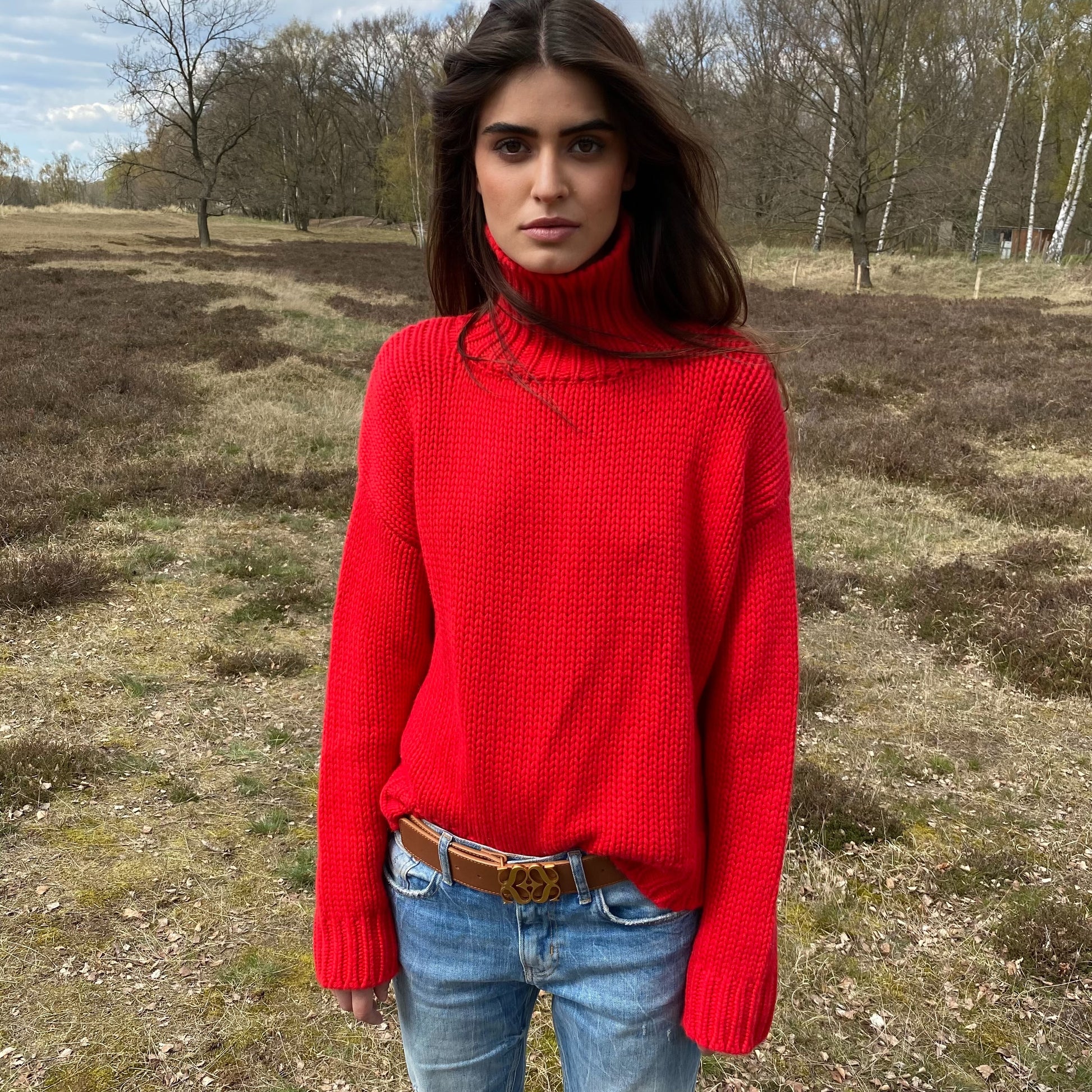 GABRIELLE SWEATER - ROUGE