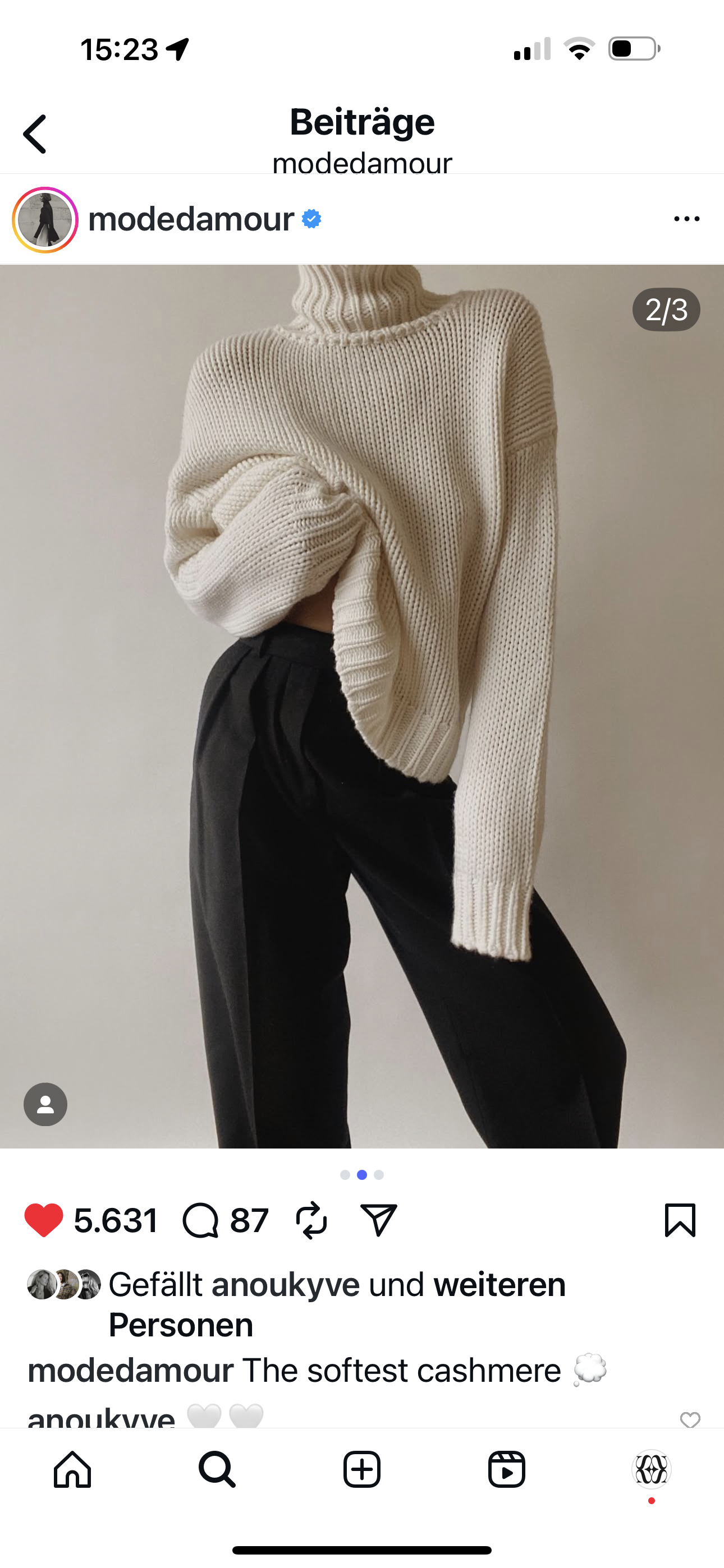 GABRIELLE SWEATER - CHALK