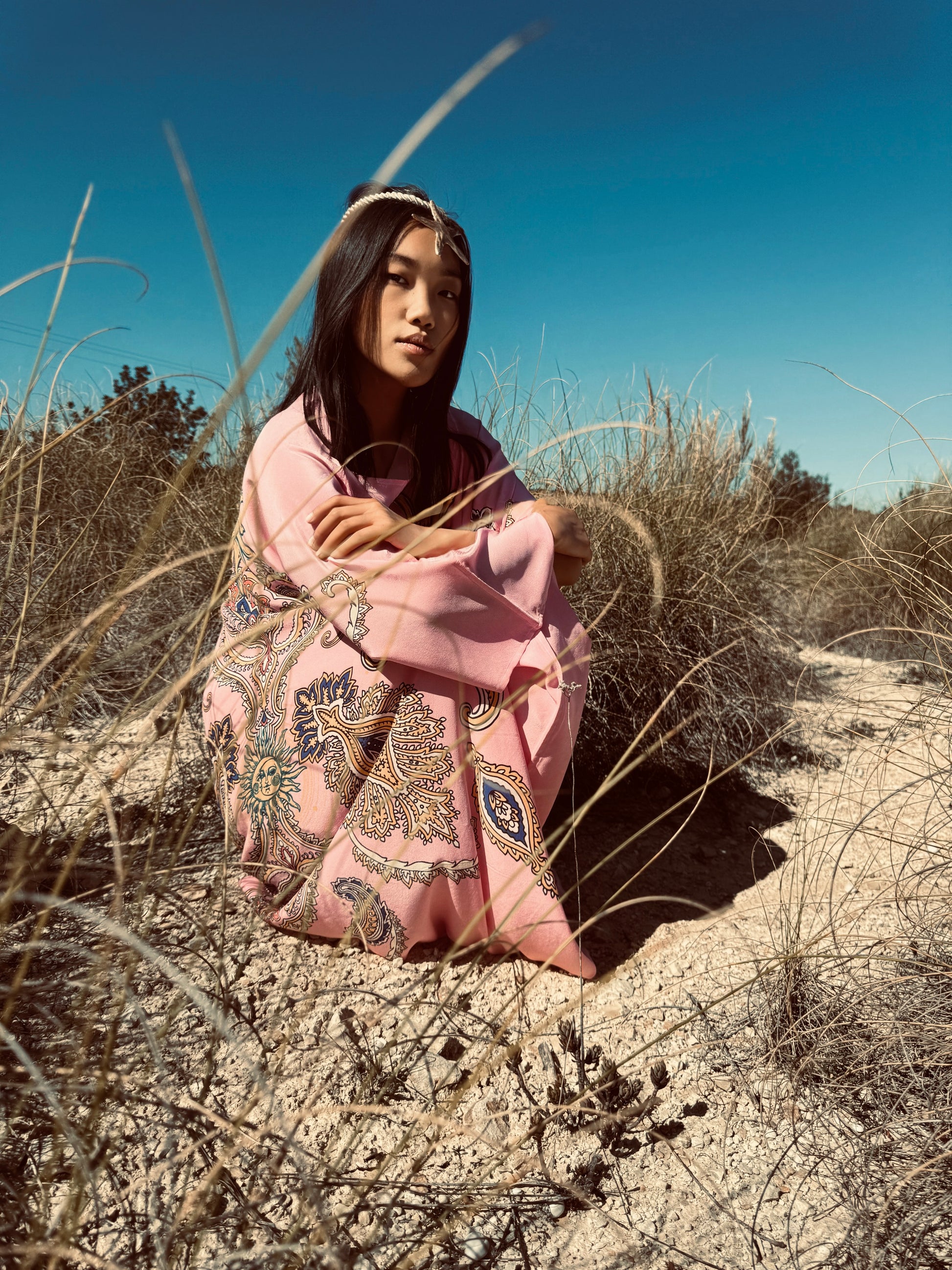 SUN GLOW SILK TUNIC