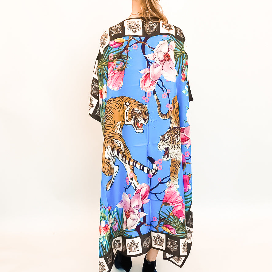 ROARING TIGERS SILK TUNIC