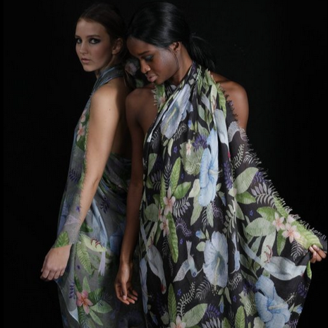 PARROT CASHMERE SCARF