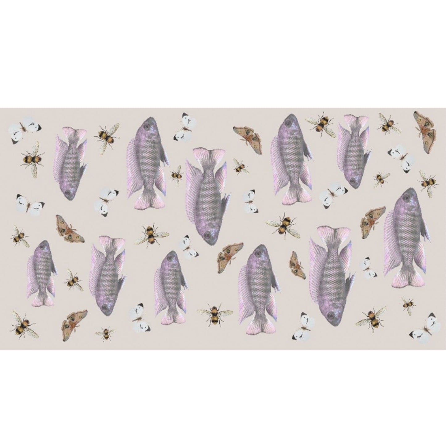 BUTTERFLY & FISH CASHMERE SCARF