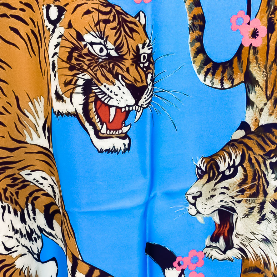 ROARING TIGERS SILK TUNIC