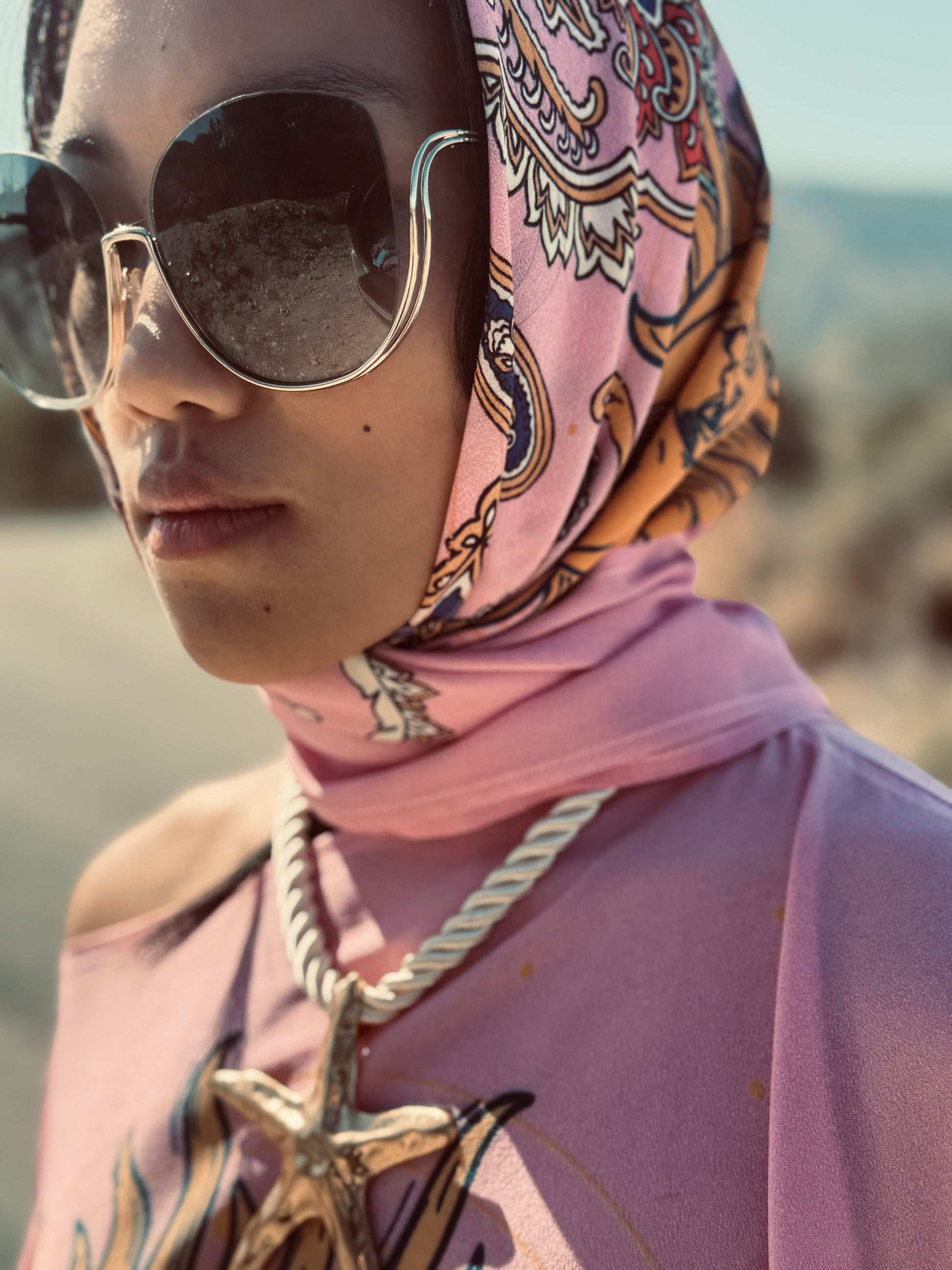 SUN GLOW SILK TUNIC