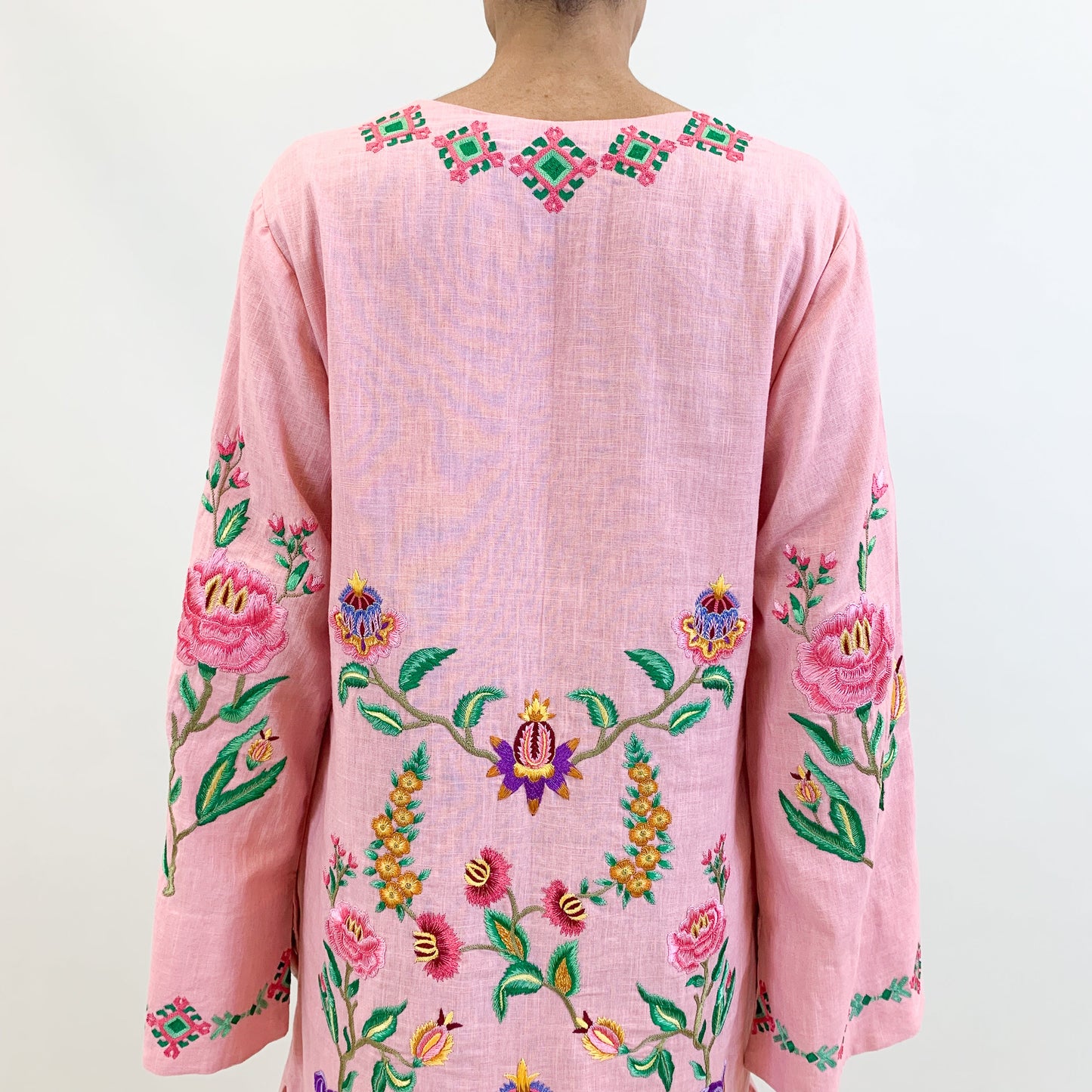 ETHNO FLORAL LINEN TUNIC