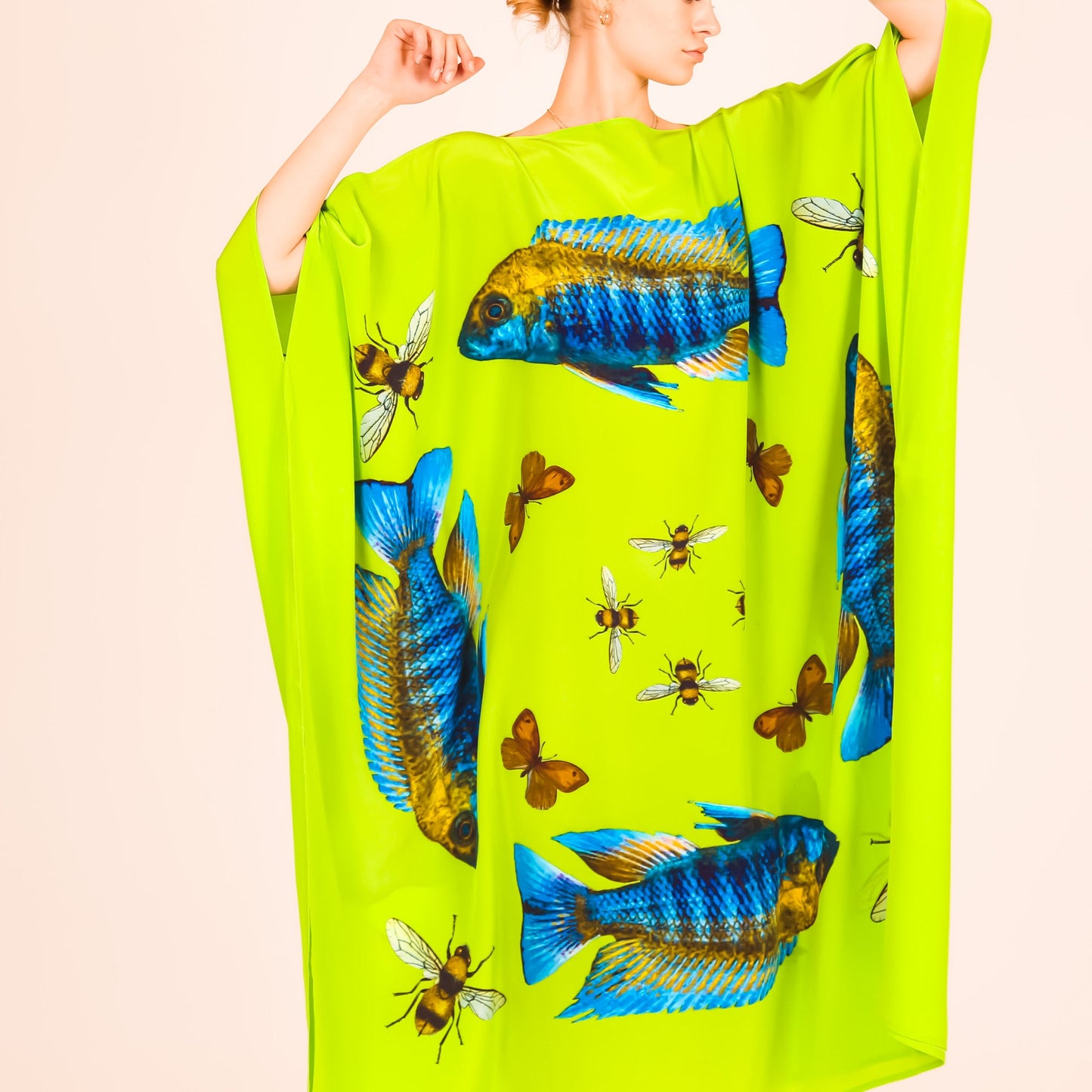 BUTTERFLY & FISH SILK TUNIC