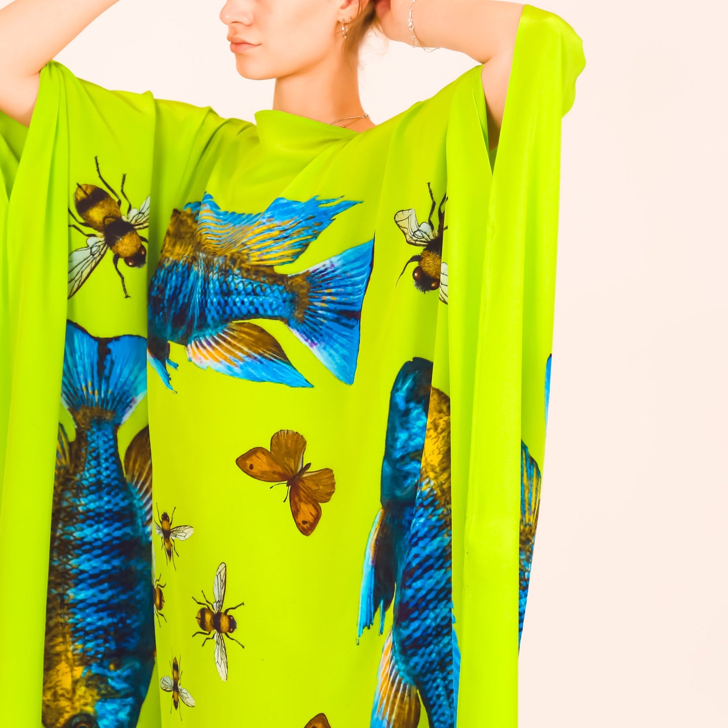 BUTTERFLY & FISH SILK TUNIC