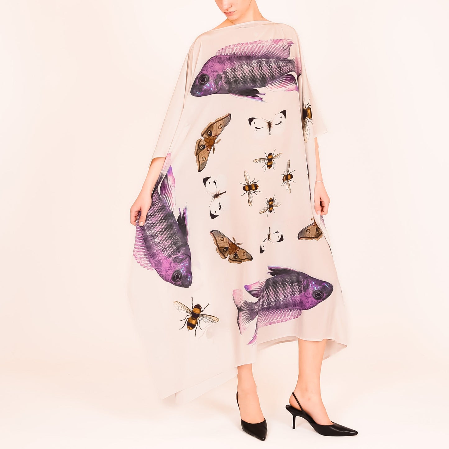 BUTTERFLY & FISH SILK TUNIC