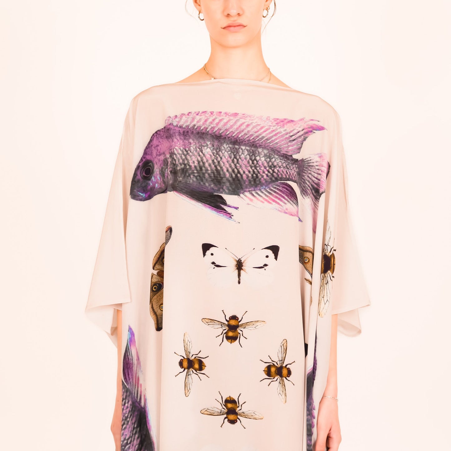 BUTTERFLY & FISH SILK TUNIC