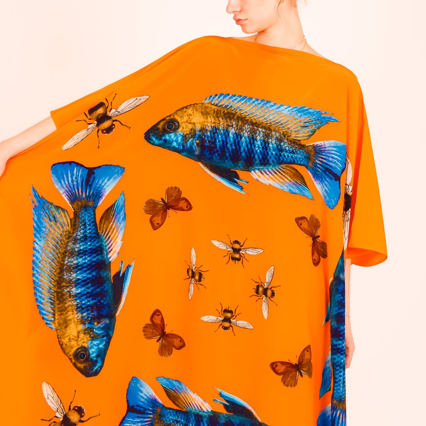 BUTTERFLY & FISH SILK TUNIC