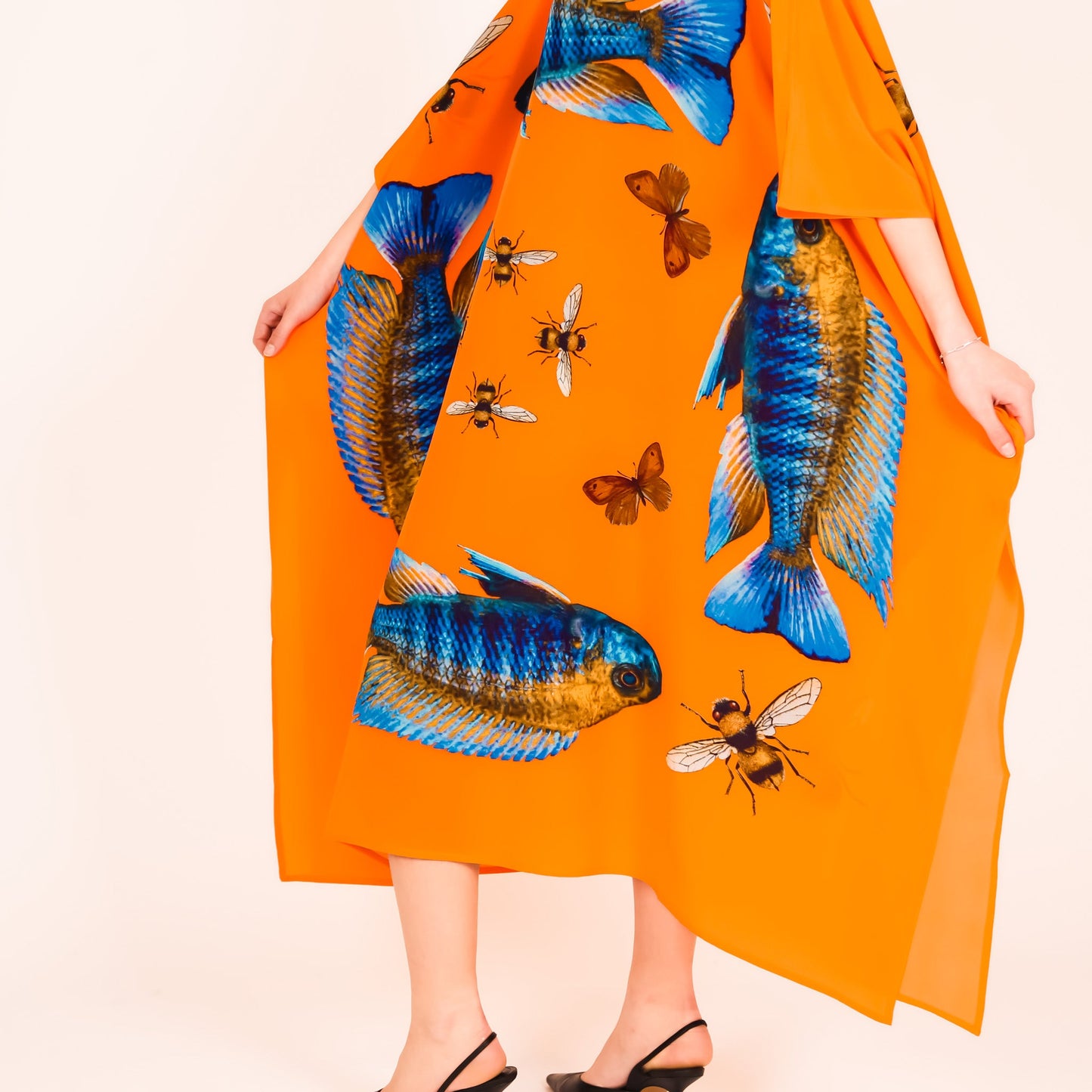 BUTTERFLY & FISH SILK TUNIC