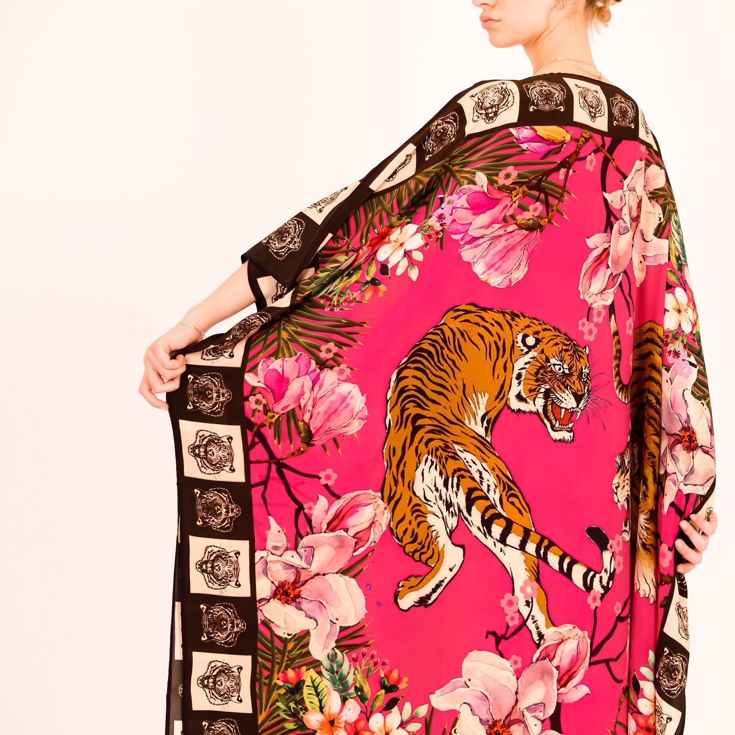 ROARING TIGERS SILK TUNIC