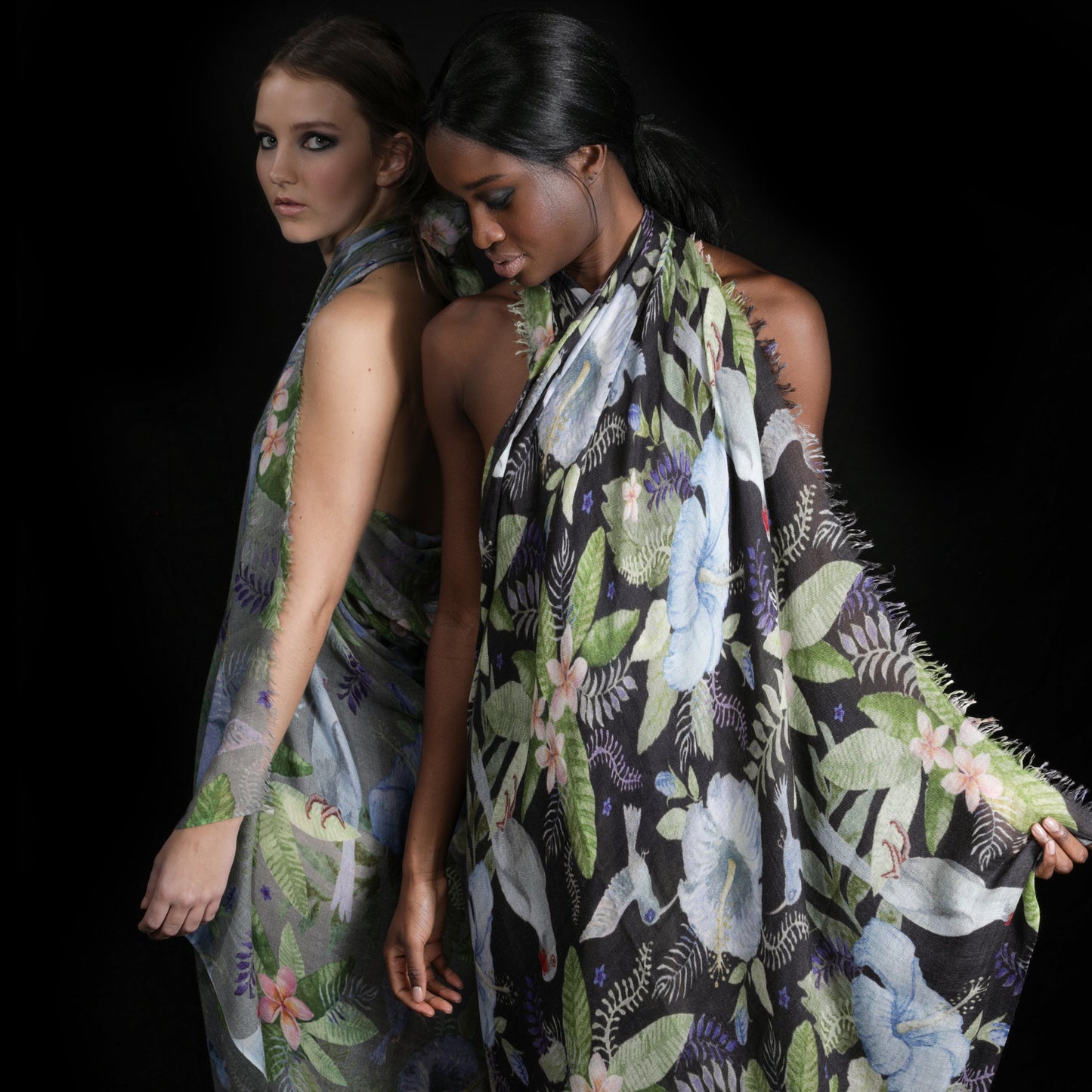 PARROT CASHMERE SCARF
