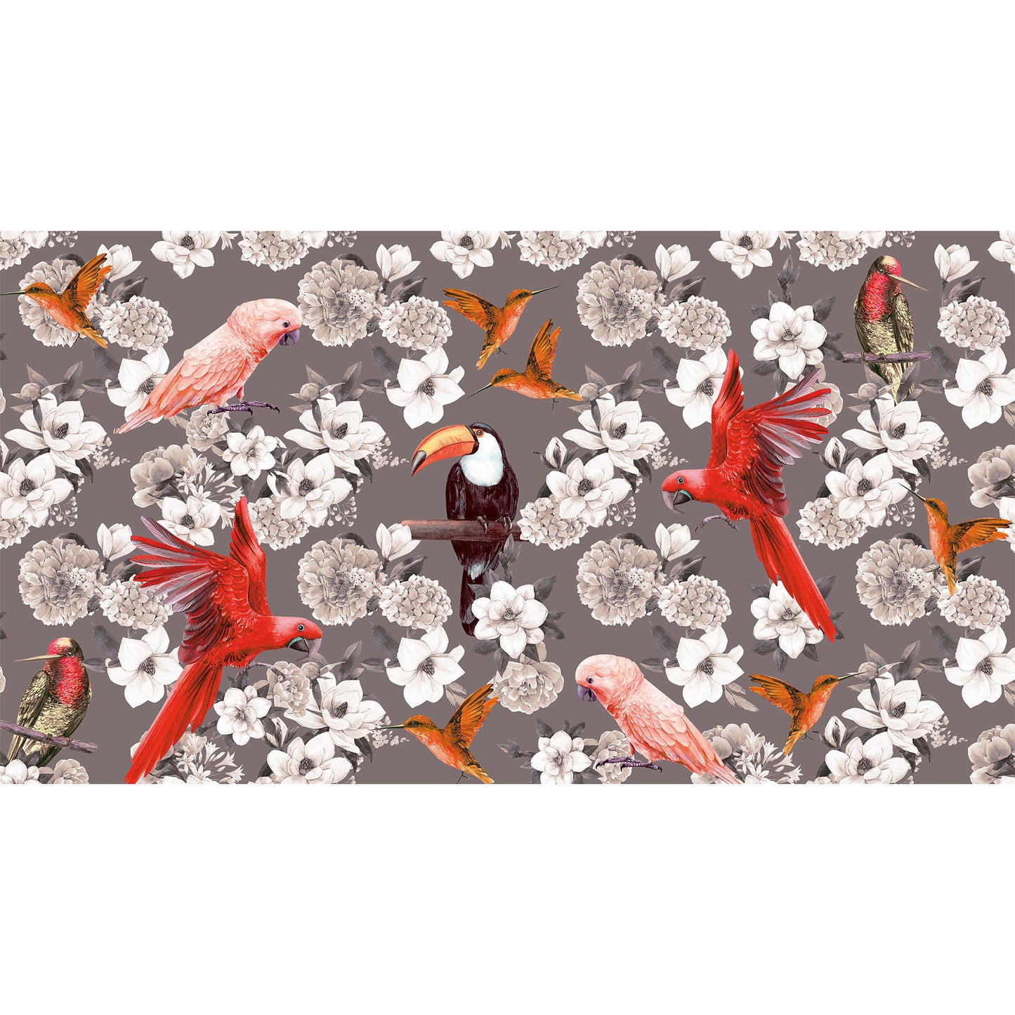 SUMMER BIRDS CASHMERE SCARF