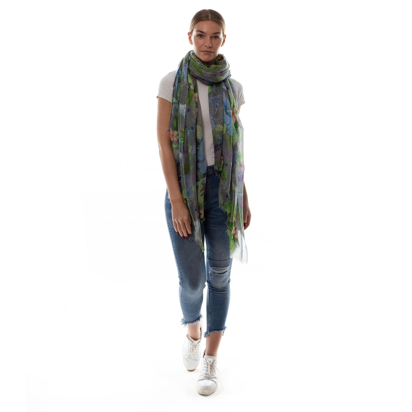 PARROT CASHMERE SCARF