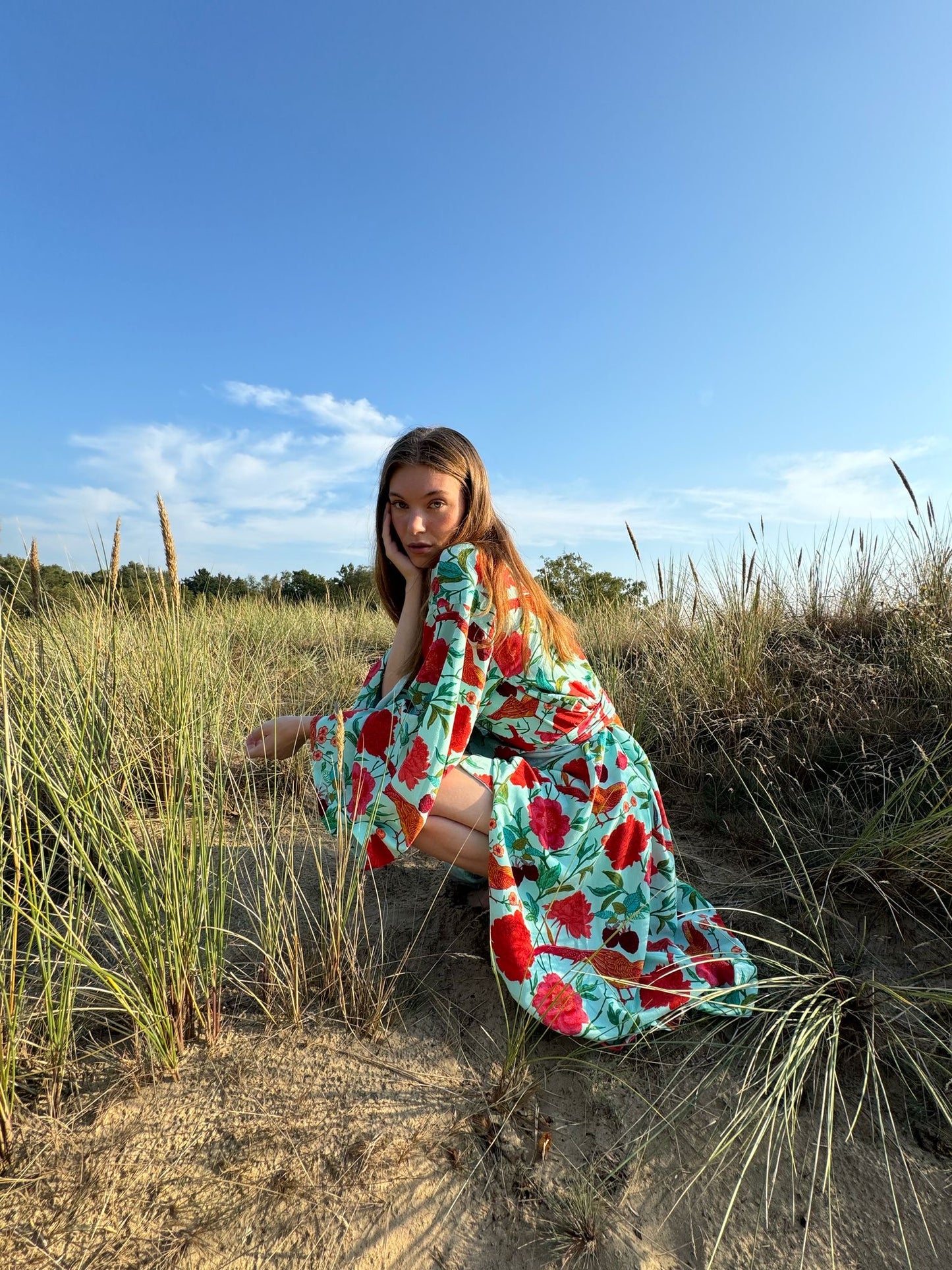 BIRD PARADISE KAMI KIMONO - DOUBLE SIDE