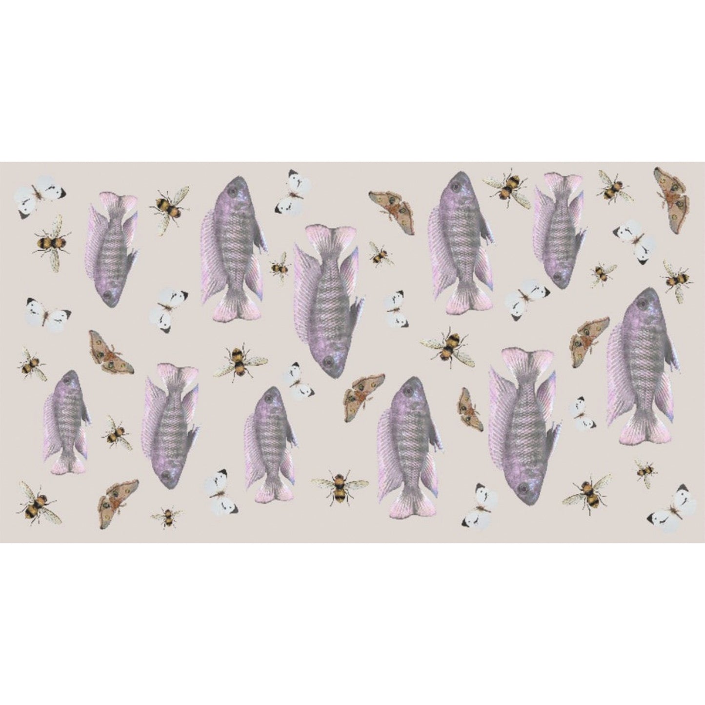 BUTTERFLY & FISH CASHMERE SCARF