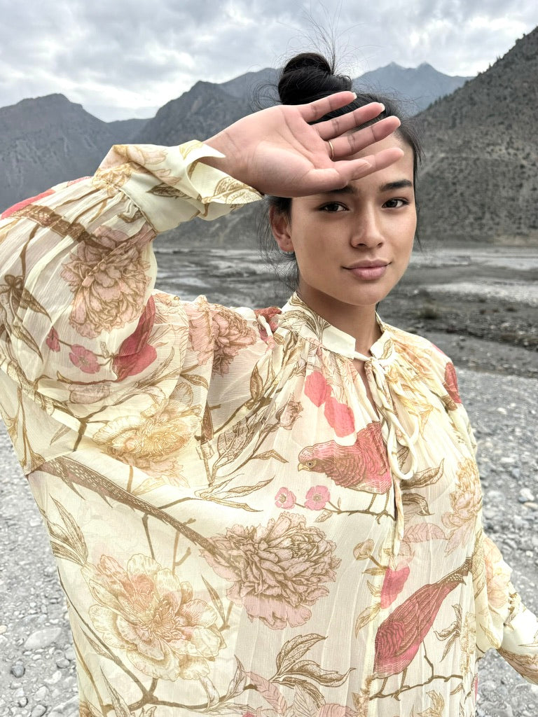 BIRD PARADISE SARA DRESS