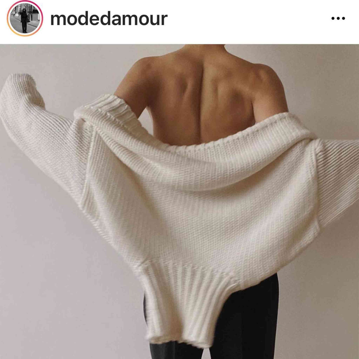 GABRIELLE SWEATER OS