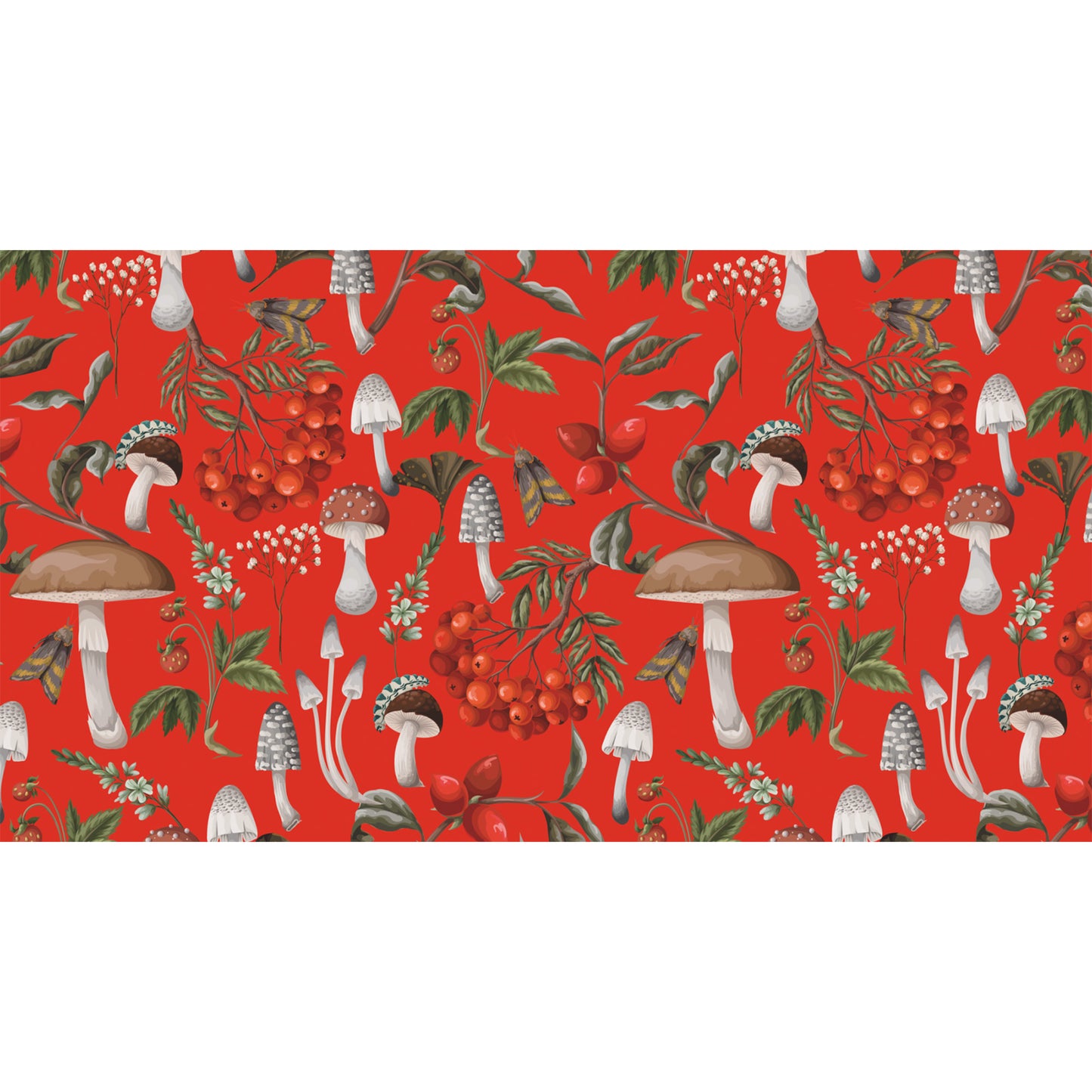 MUSHROOMS CASHMERE SCARF