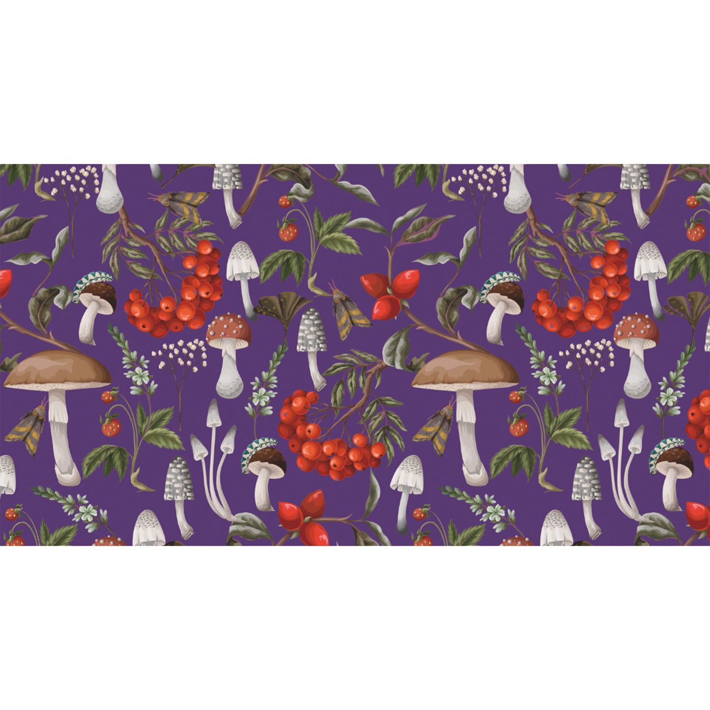 MUSHROOMS CASHMERE SCARF