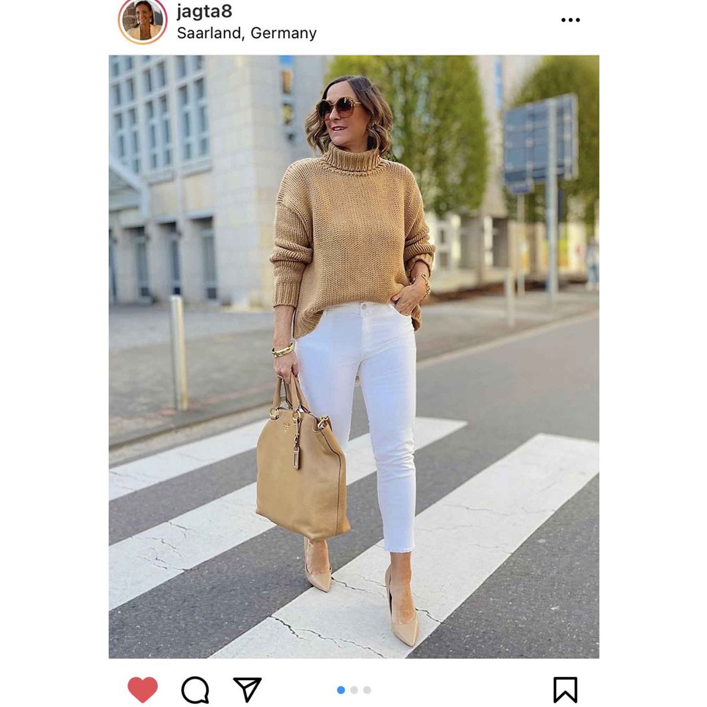 "GABRIELLE" SWEATER - CAMEL