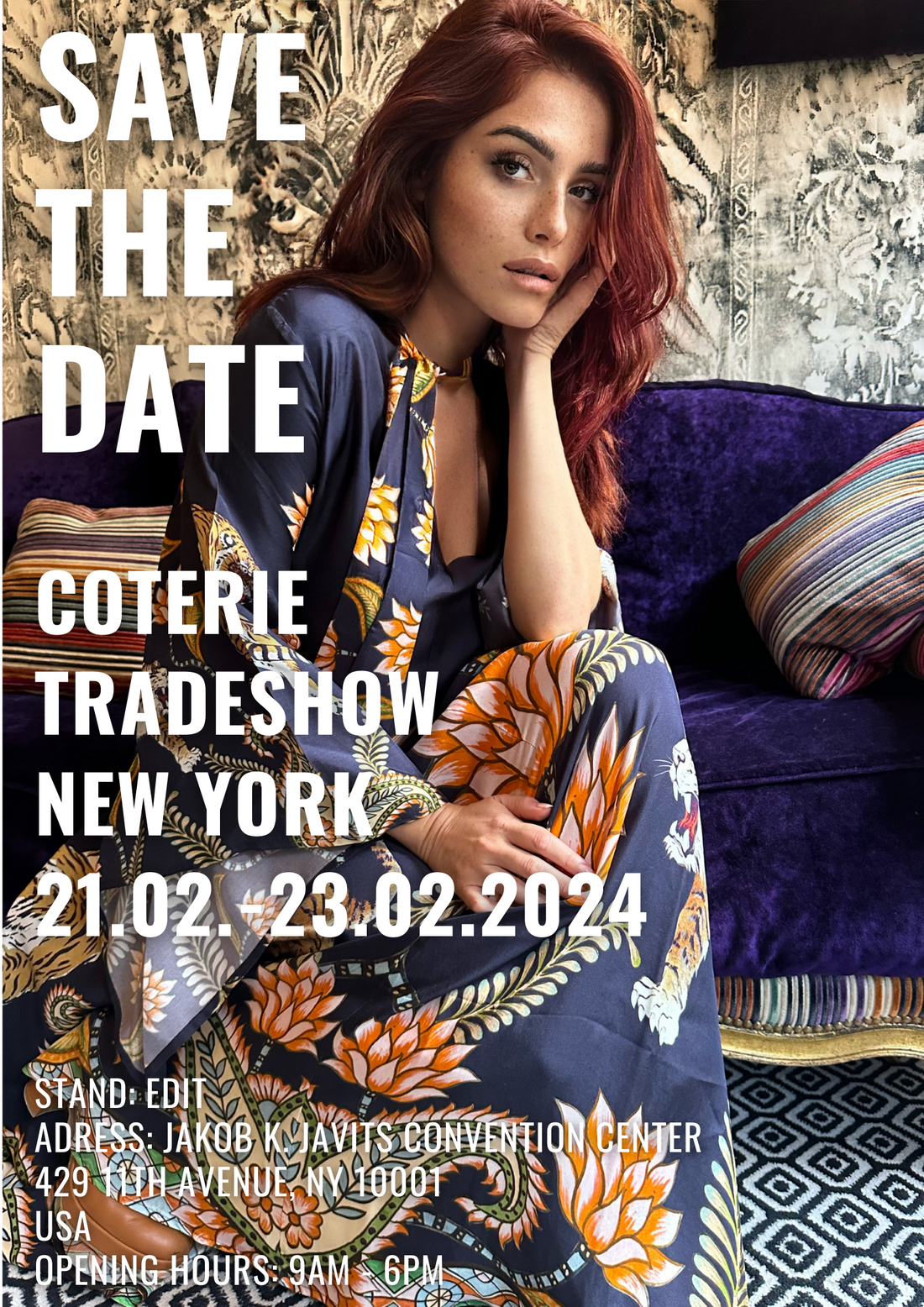 MEET US AT THE COTERIE TRADESHOW IN NEW YORK 21.02.-23.02.2024