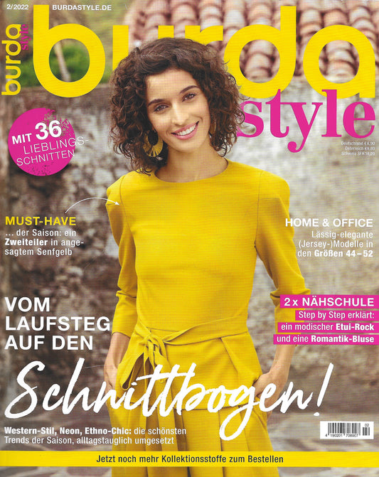 UNSER "CELIN CAPE" IN JUTE IM MAGAZINE "BURDA STYLE"