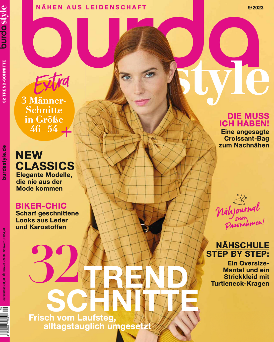 UNSER LUNA SWEATER, LENI CAPE UND WRAP LEATHER BELT IM BURDA MAGAZIN