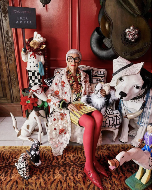 IRIS APFEL IN SIMONE BRUNS