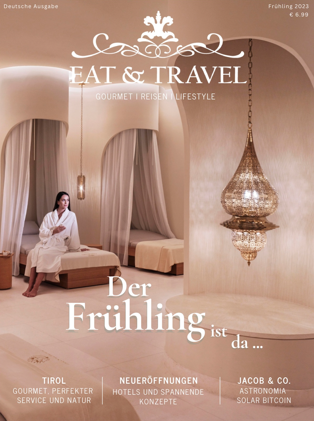 UNSER VENICE LEOPARD TWILLY IM EAT&TRAVEL MAGAZINE