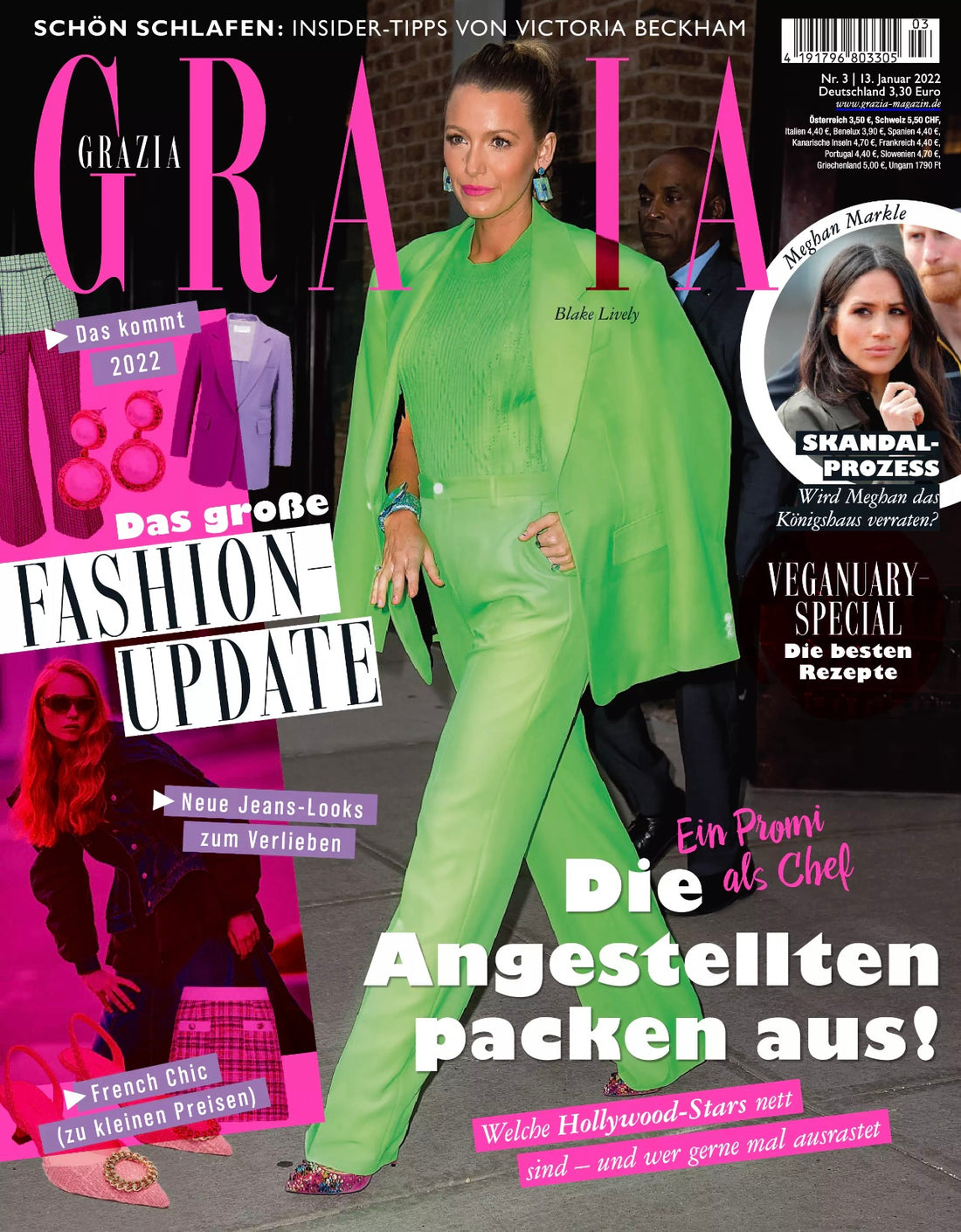 UNSER "GALTANO" SWEATER IN BLACK IM AKTUELLEN "GRAZIA" MAGAZINE