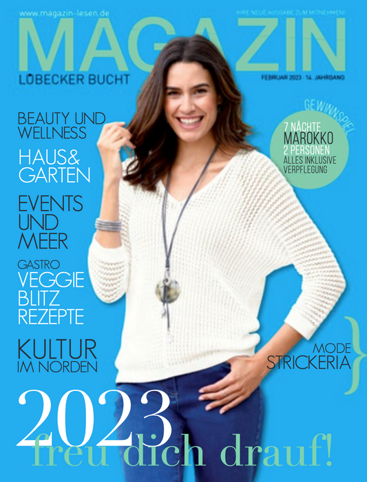 UNSER GABRIELLE SWEATER IN LAVENDULLA IM MAGAZIN LÜBECKER BUCHT