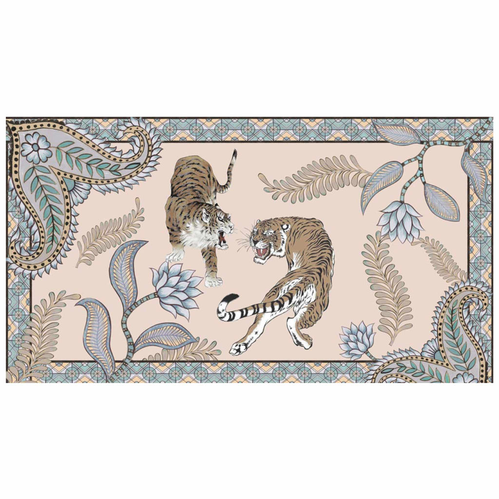TIGER & JUNGLE CASHMERE SCARF LARGE