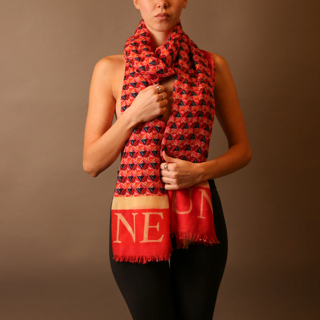 RETRO CASHMERE SCARF