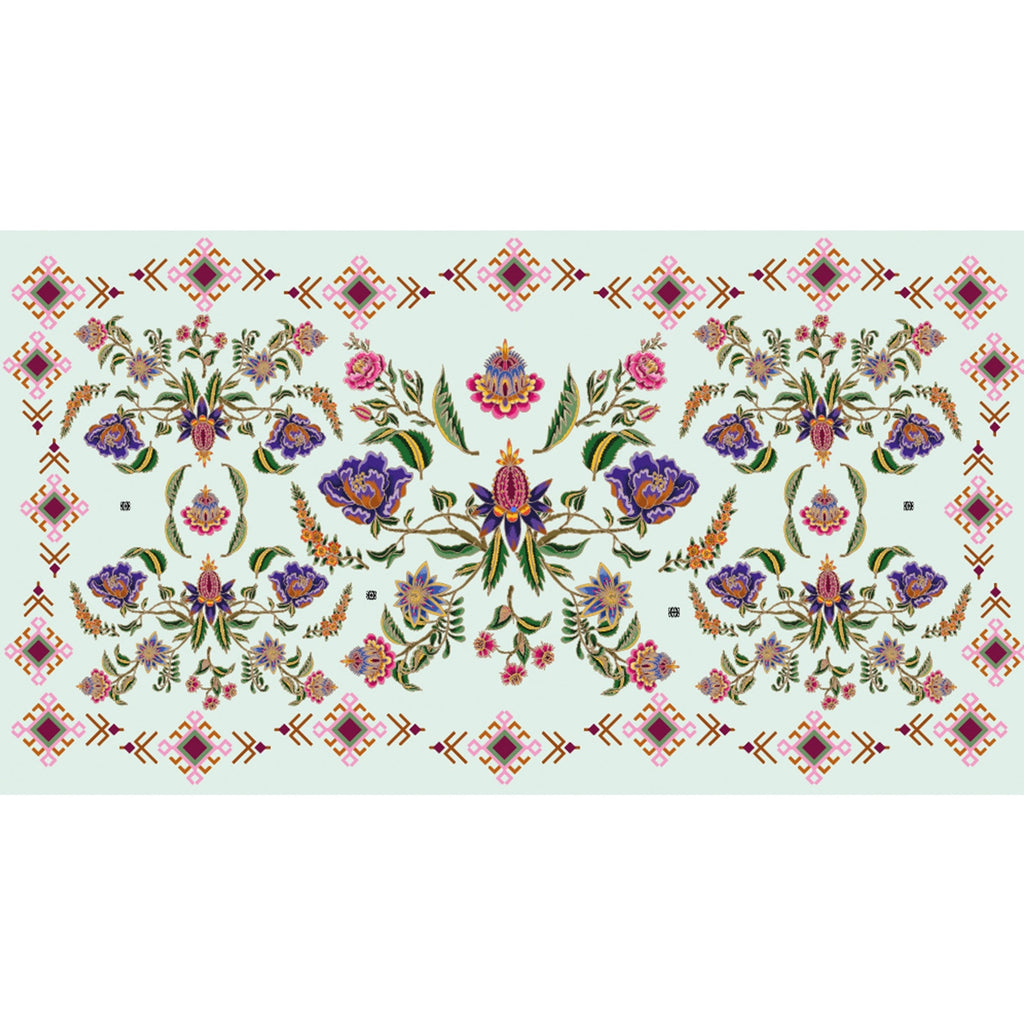 ETHNO FLORAL CASHMERE SCARF