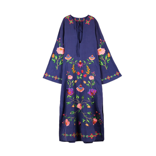 ETHNO FLORAL LINEN TUNIC