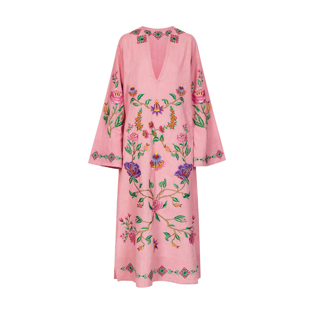 ETHNO FLORAL LINEN TUNIC
