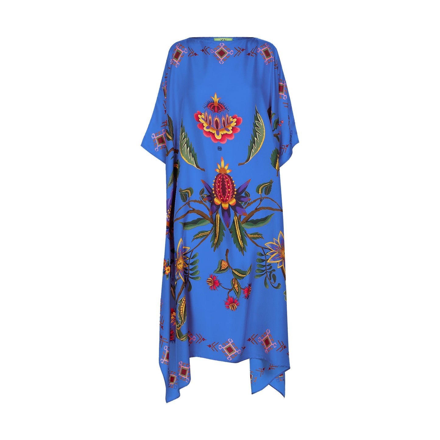 ETHNO FLORAL SILK TUNIC