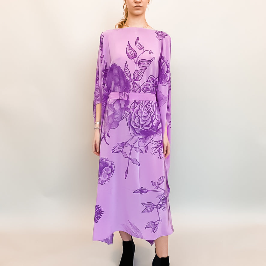 FLOWER EXPLOSION EVENING DRESS