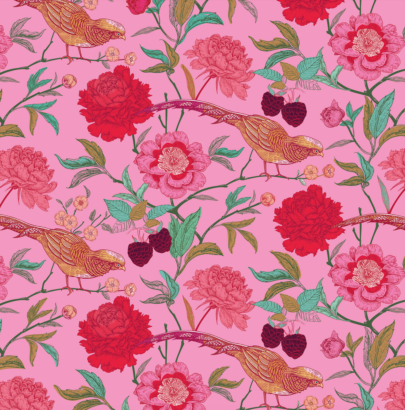BIRD PARADISE MINI NECK TIE